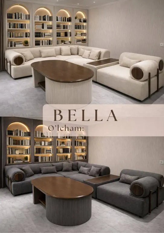 Divan Bella — Yog'och aksent va arxitektura shakli