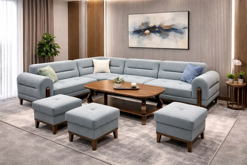 Drak Premium burchakli divan kreslosi