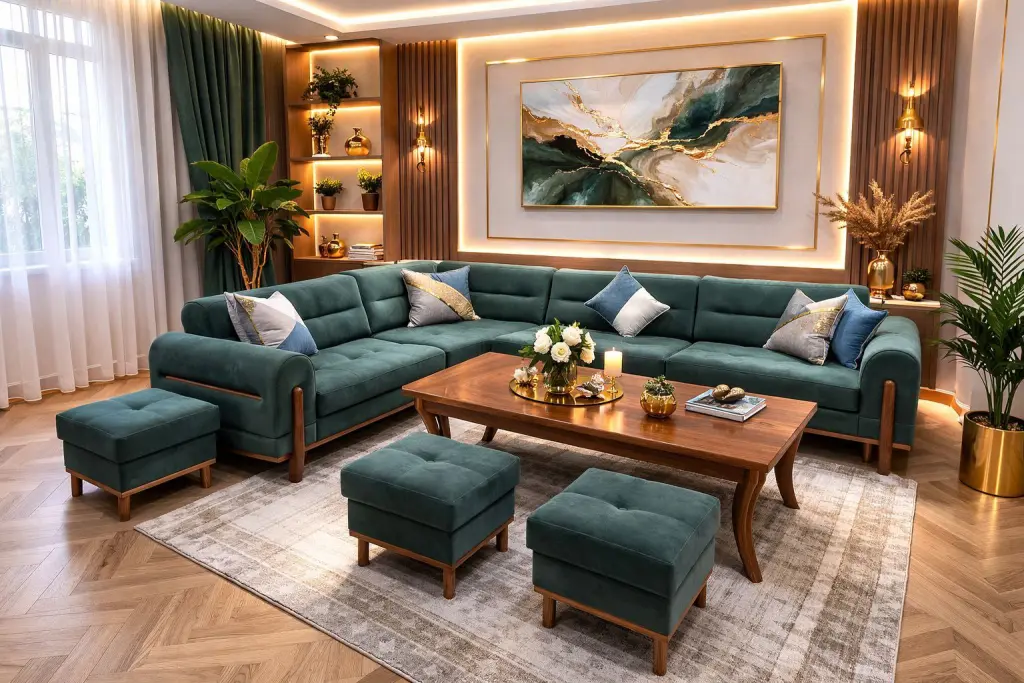Drak Premium burchakli divan kreslosi
